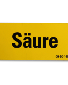 Aufkleber D: Säure